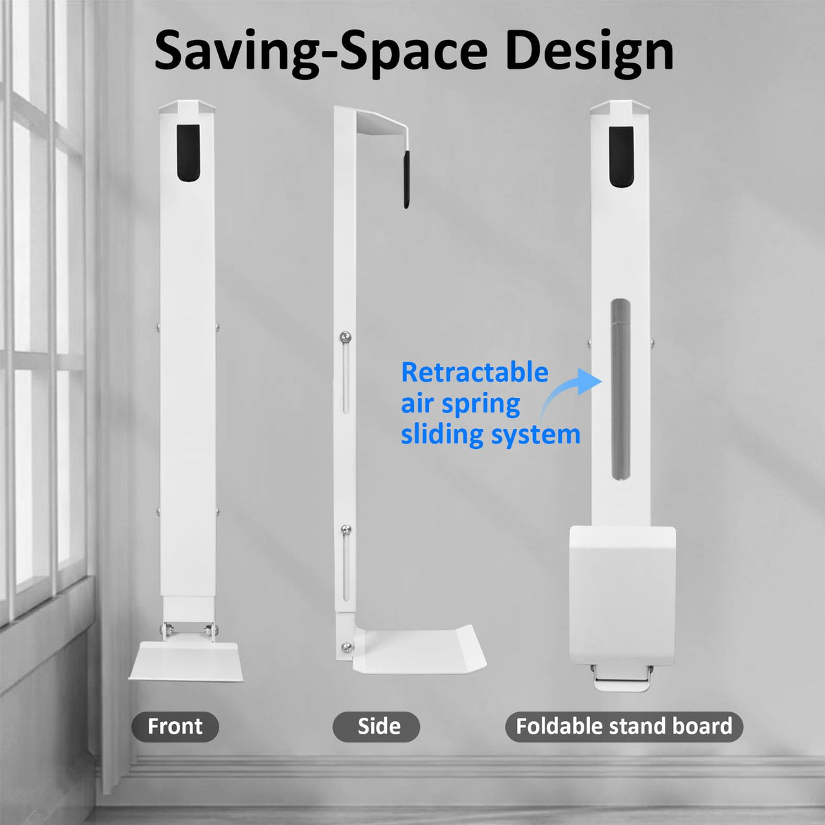 Krotour wall mount golf bag storage front view demonstrates easy access