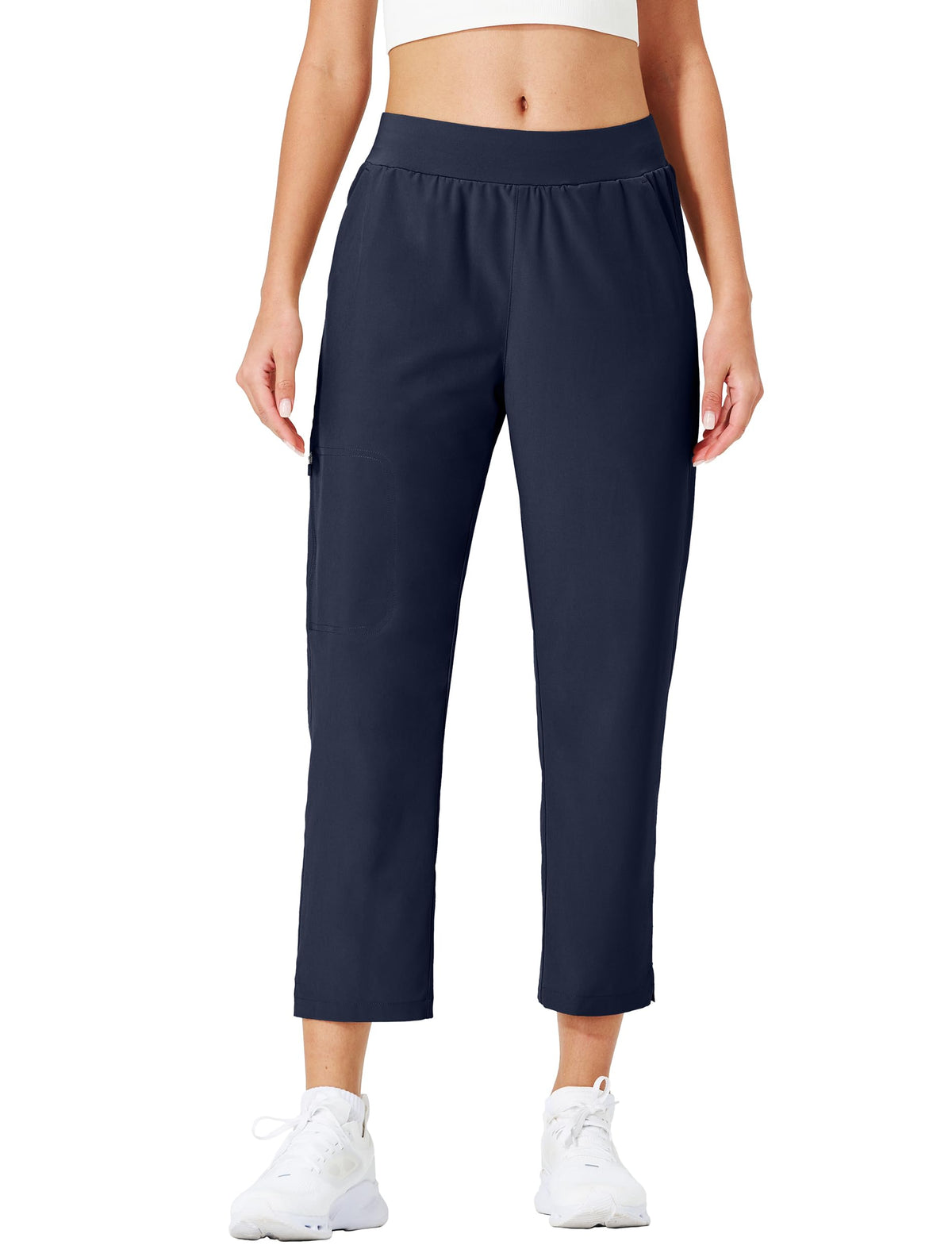 Ksmien 4-way stretch golf pants maintaining mobility for golf and casual days.