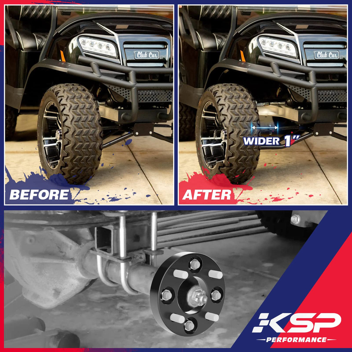 KSP Performance spacer increases wheel clearance and stability