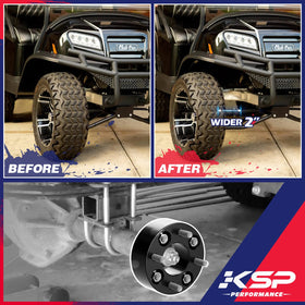 KSP Performance spacer enables wider tires and sharper cornering