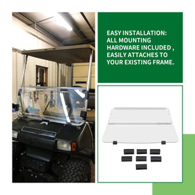 KUAFU crack-resistant shield supports long-term golf cart use.