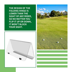 KUAFU clear windshield dimensions 39.25W x 36.75H improve fit and view.