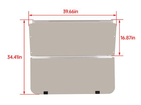 KUAFU durable polycarbonate construction withstands outdoor use.