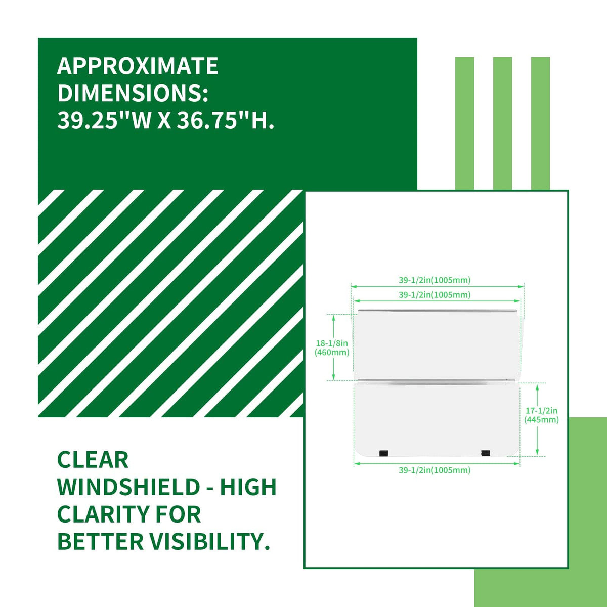 KUAFU protective film preserves surface during shipping and resists scratches.