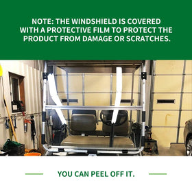 KUAFU windshield hinge-fold design demonstrates compact folding for easy storage.