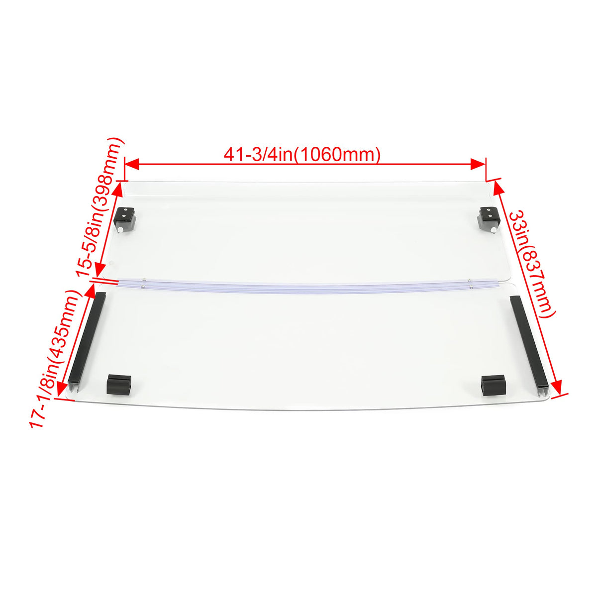 KUAFU windshield shields against wind, rain, and debris for a smoother ride.