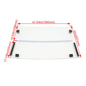 KUAFU windshield shields against wind, rain, and debris for a smoother ride.
