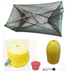KUFA Sports galvanized steel foldable prawn trap ready for field use.