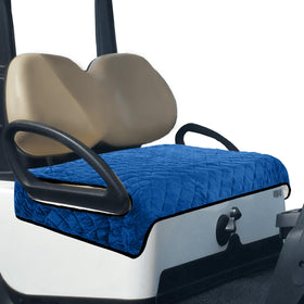 Kulamait golf cart seat cover blue front view adds plush comfort on rides