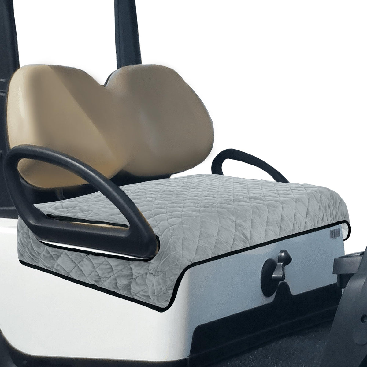 Kulamait golf cart seat cover with EZGO fit for a secure, cozy ride.