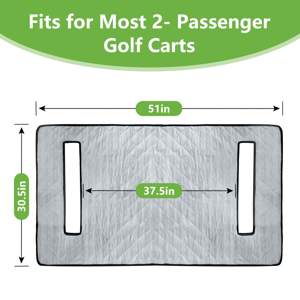 Kulamait golf cart seat towel in soft plush material for warmth and comfort.