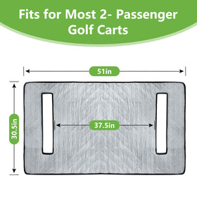Kulamait golf cart seat towel in soft plush material for warmth and comfort.