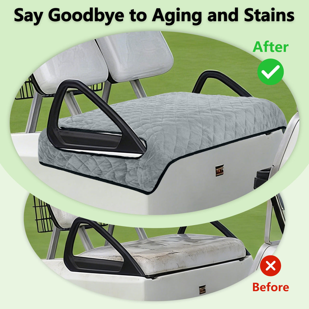 Kulamait seat cover features non-slip back dots to prevent sliding.