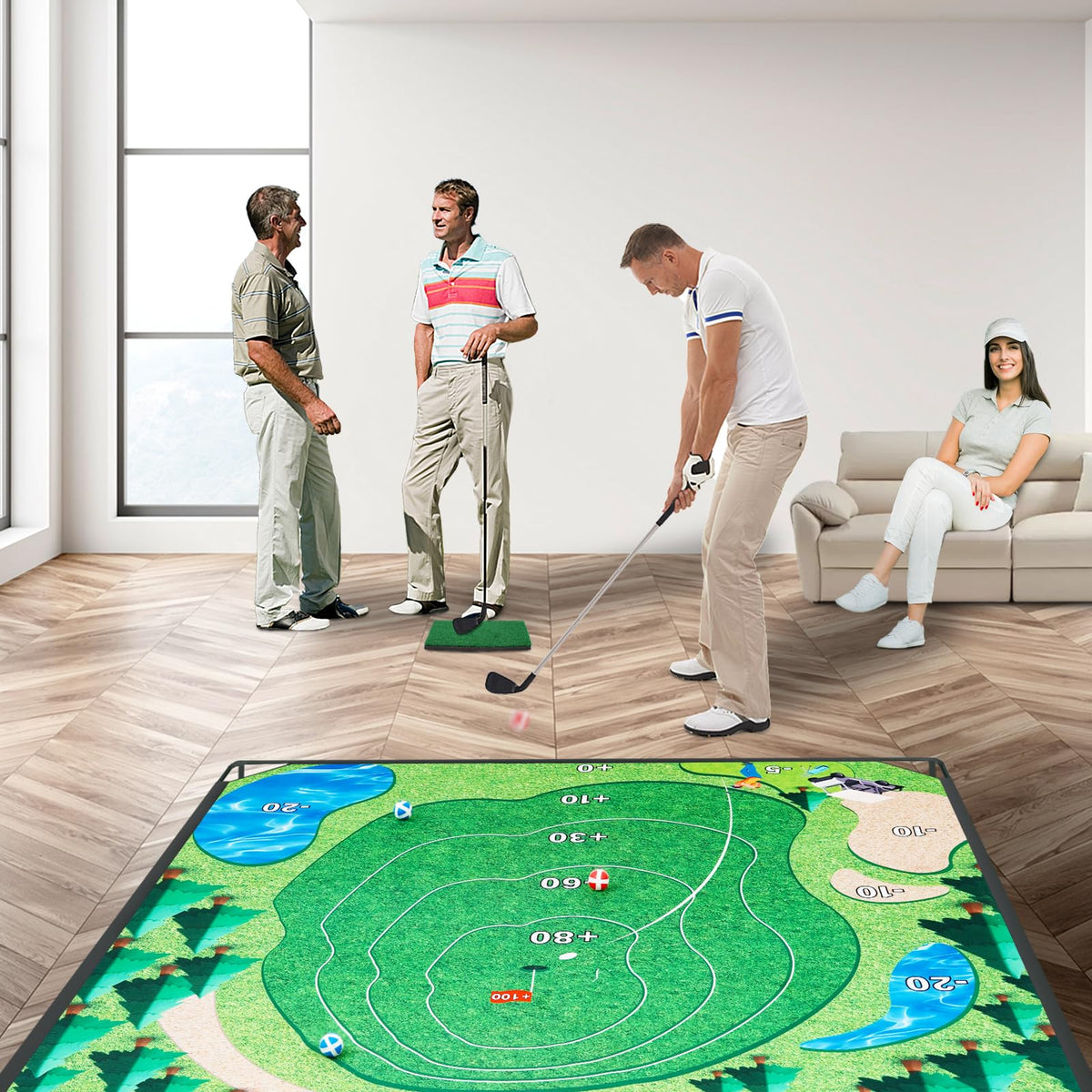 KULAMOON backyard golf fun with a stable practice setup