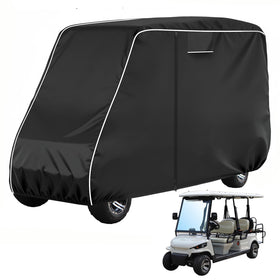 KULITH all-weather golf cart cover with side zipper access for quick entry.