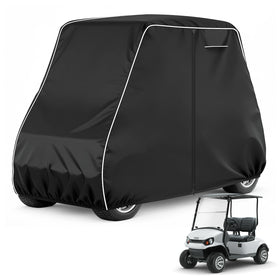 Kulith golf cart cover shows waterproof 600D Oxford fabric for outdoor protection