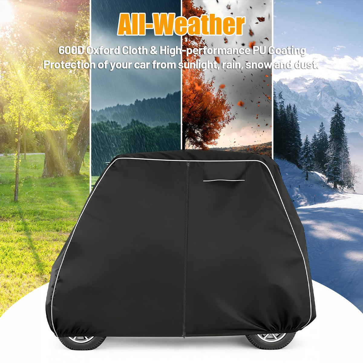 KULITH reflective strips enhance nighttime visibility on the cover.