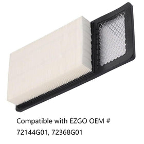 Kurihina EZGO 72368G01 air filter side view highlighting robust housing for airflow