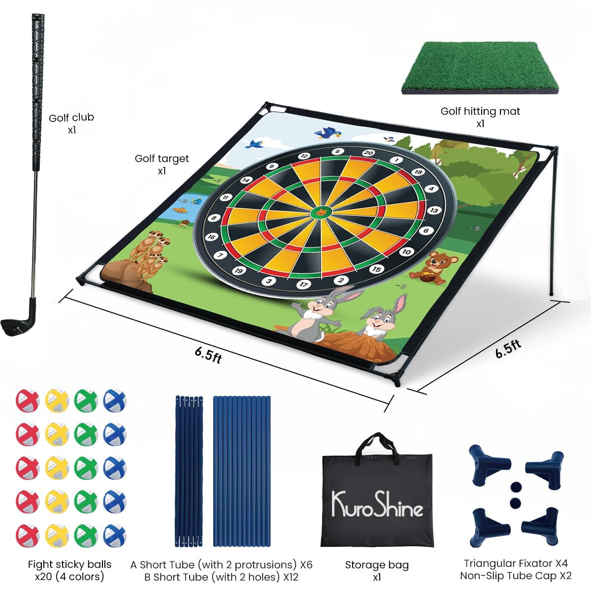 KuroShine scoreboard and storage bag for easy organization