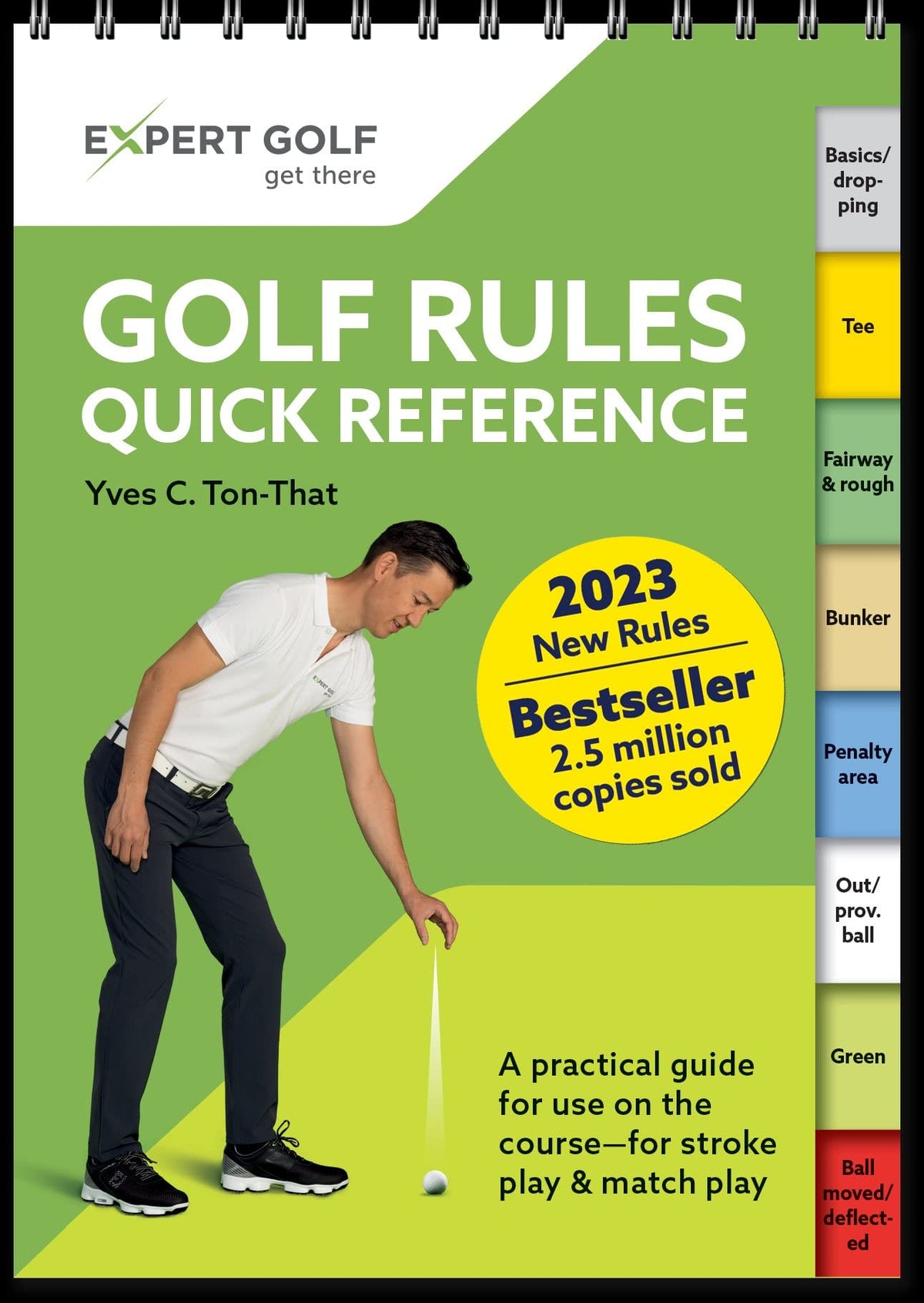 KVISTER Golf Rules Quick Reference 2023-2026 cover, on-course companion for quick rulings.