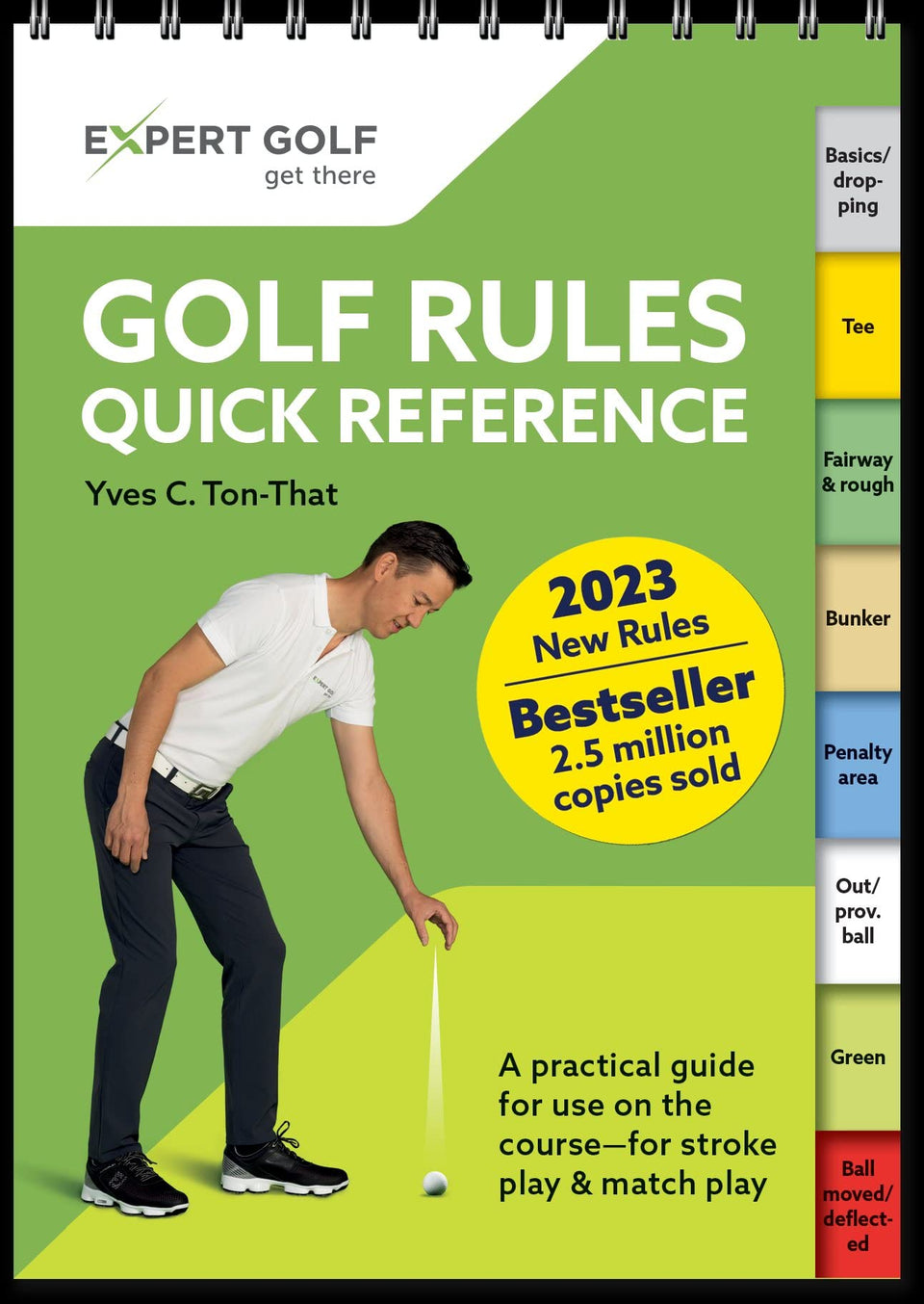KVISTER Golf Rules Quick Reference 2023-2026 cover, on-course companion for quick rulings.