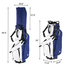 KVV stand bag with quick-release legs for stable setup on varied terrain