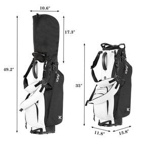 KVV bag features rain cover and towel ring for all-weather practicality.