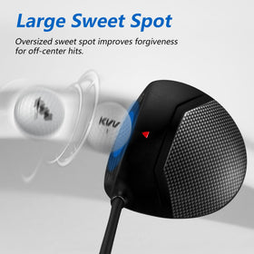 KVV golf driver anti-slip grip ensures comfortable control in wet conditions.