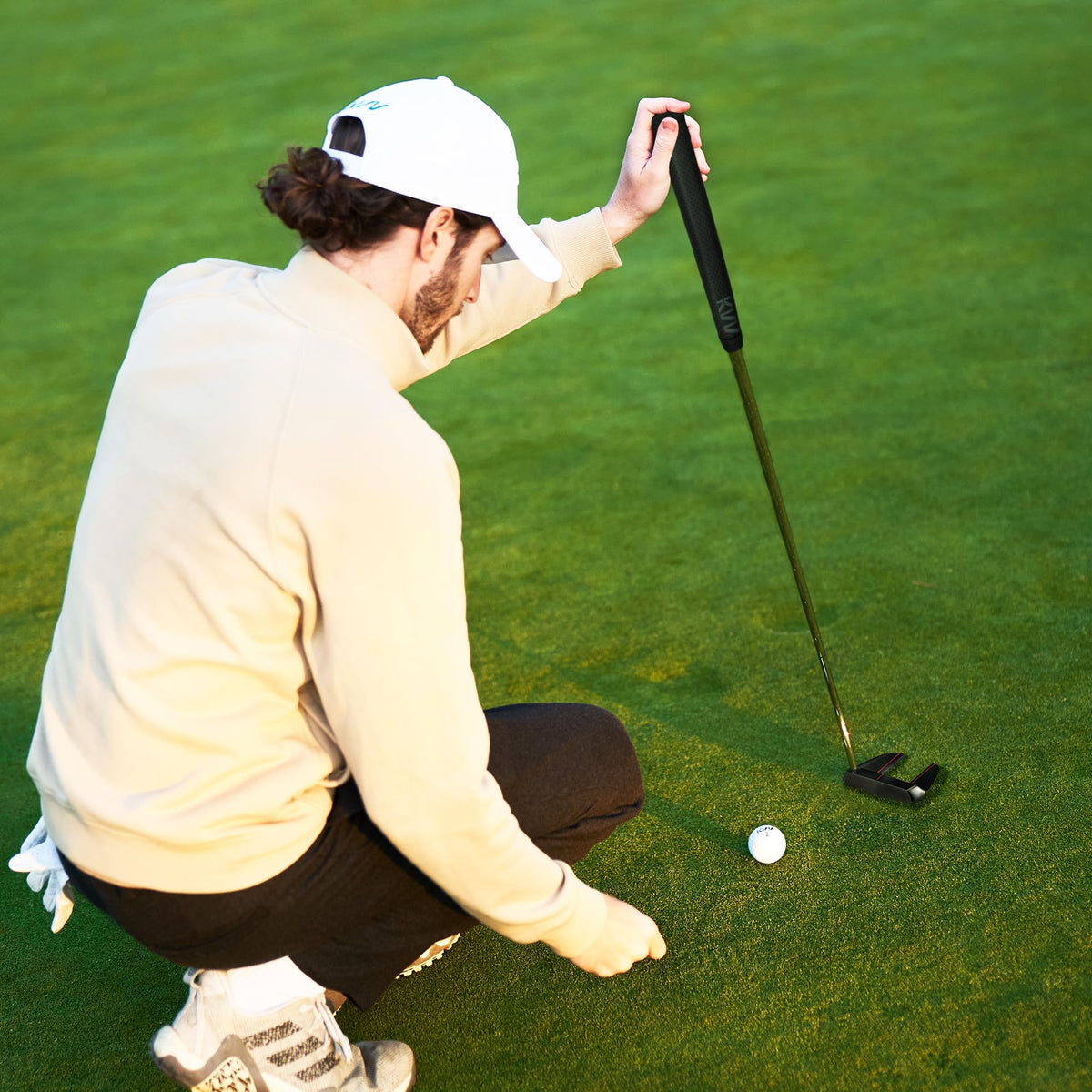 KVV golf putter high MOI design stabilizes the stroke