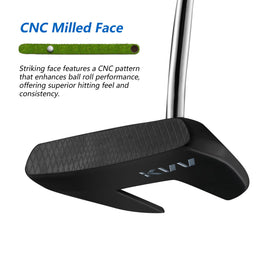 KVV golf putter premium grip delivers comfortable control during greenside strokes