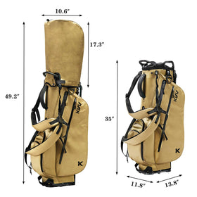 KVV golf stand bag with umbrella holder and rain cover for weather protection