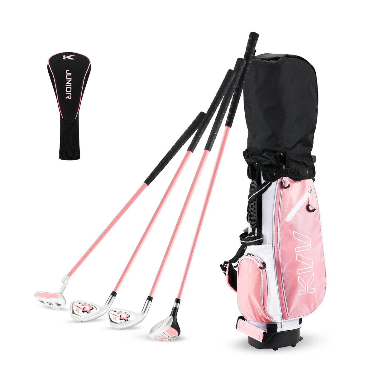 KVV head cover protecting clubs during storage and travel