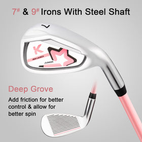KVV 9 iron cavity back for improved accuracy on the greens