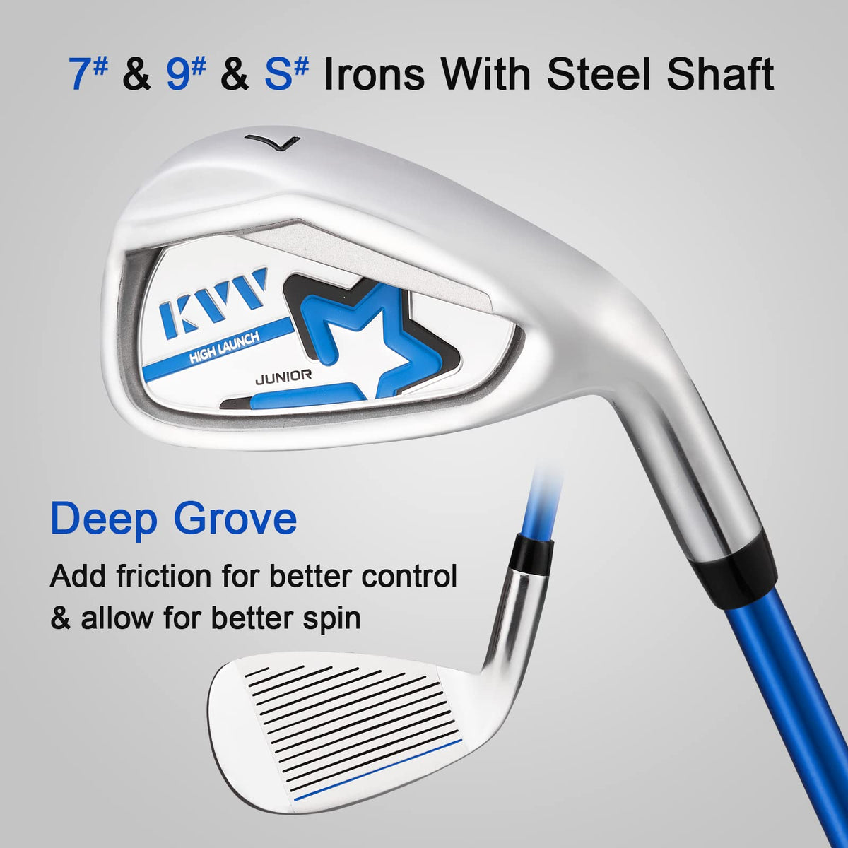 KVV head cover protecting junior clubs during travel and storage