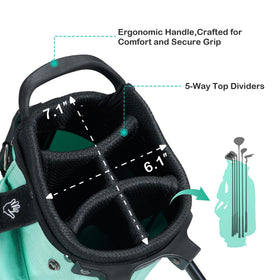 KVV Junior Golf Bag organized pockets keep tees and balls within reach