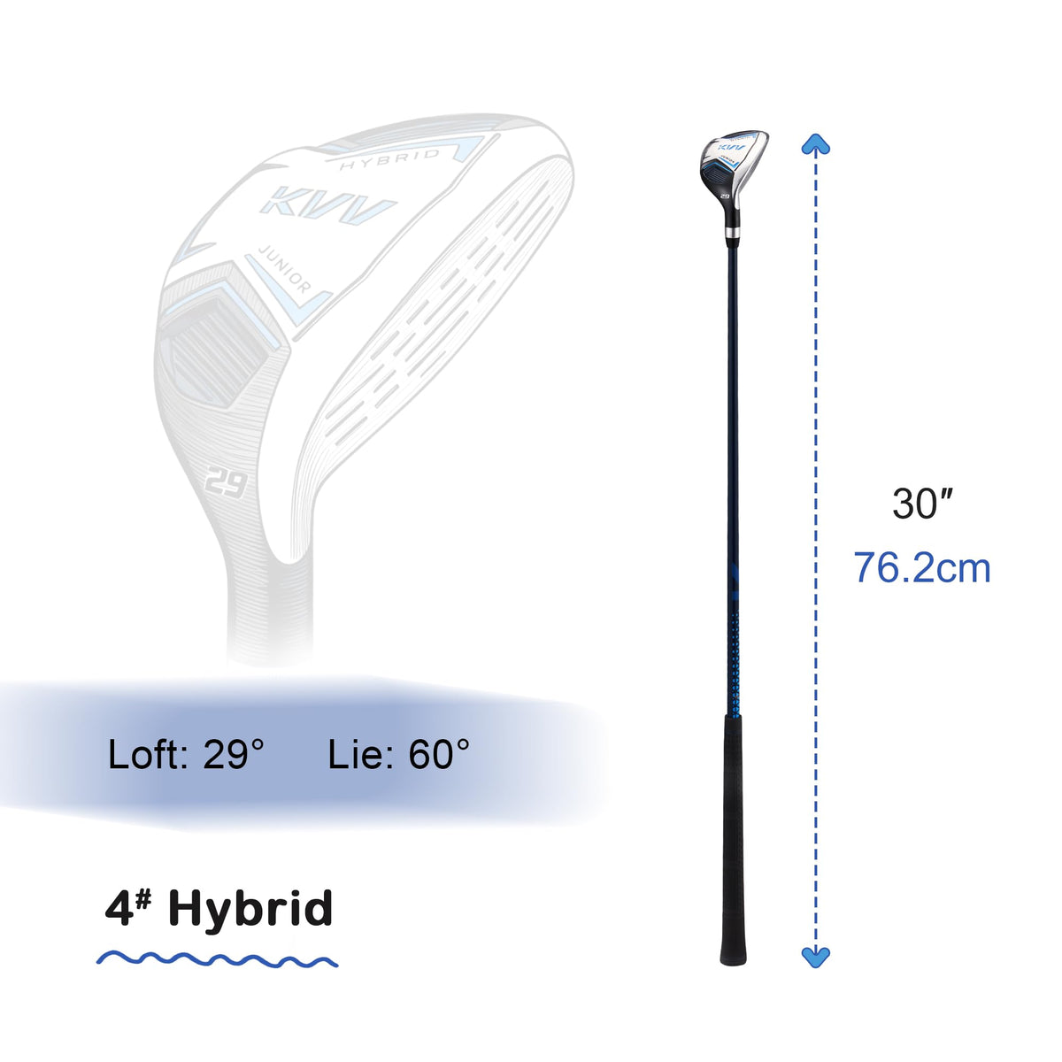 KVV Junior Golf Club Set adjustable clubs let kids customize configuration as they grow.