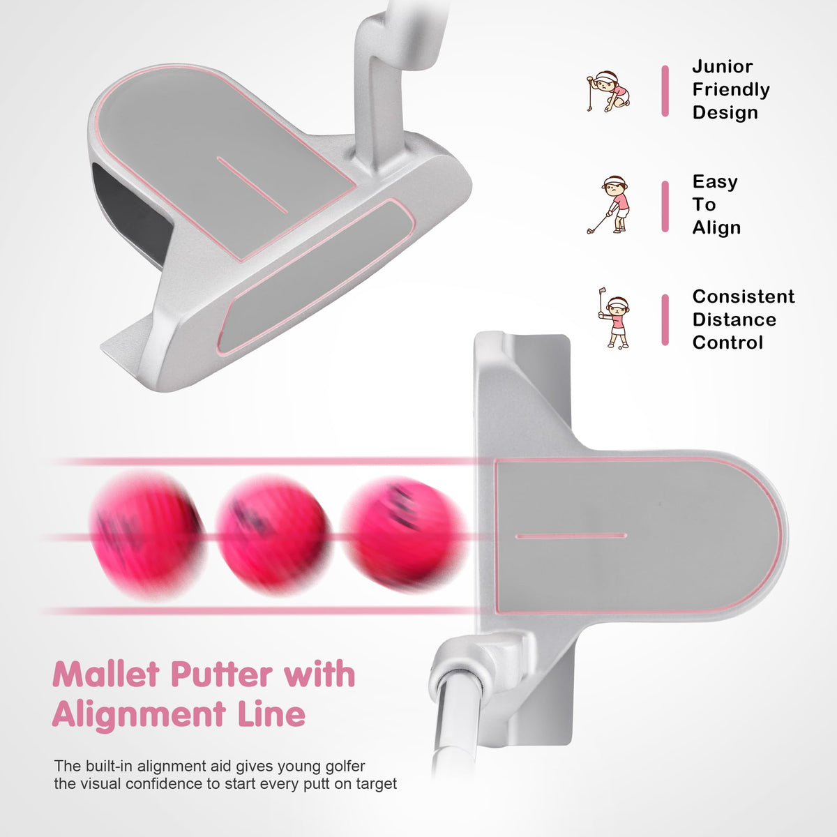 KVV junior golf grip designed for small hands and comfort