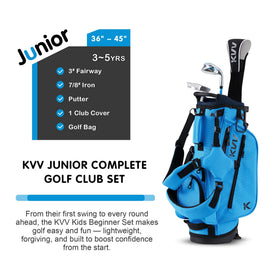 KVV junior golf iron 7/8 cavity-back with larger sweet spot and reliable accuracy.