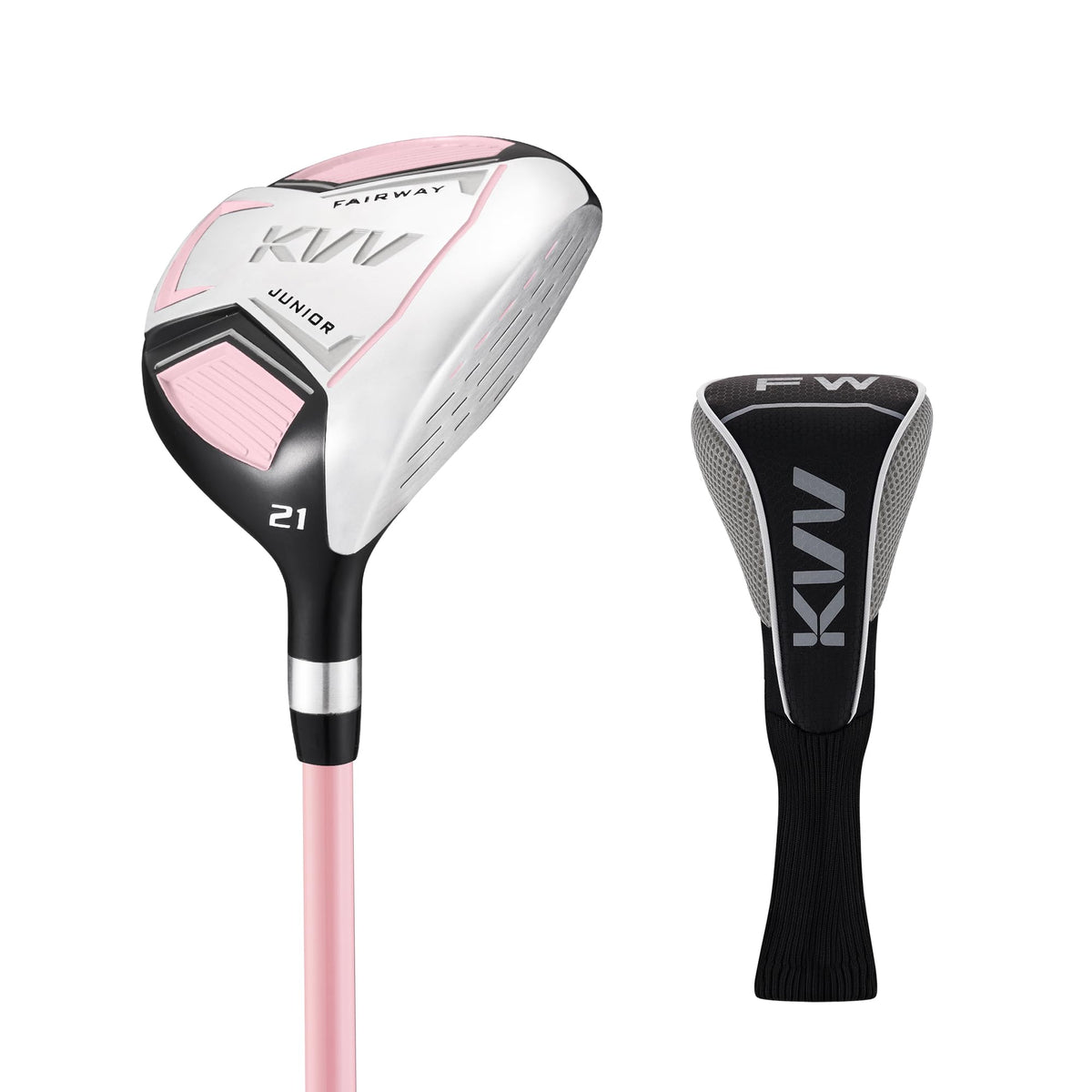 KVV durable construction in white and pink ensures lasting play.