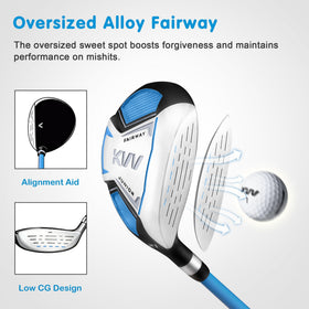 KVV junior right-handed iron for beginners, lightweight design
