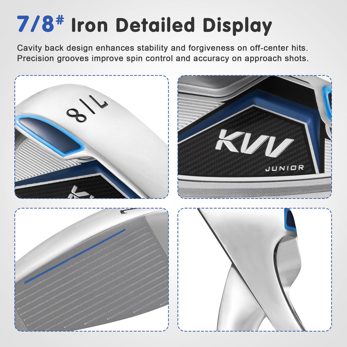 KVV Junior Golf Set putter promotes accurate short game practice for kids