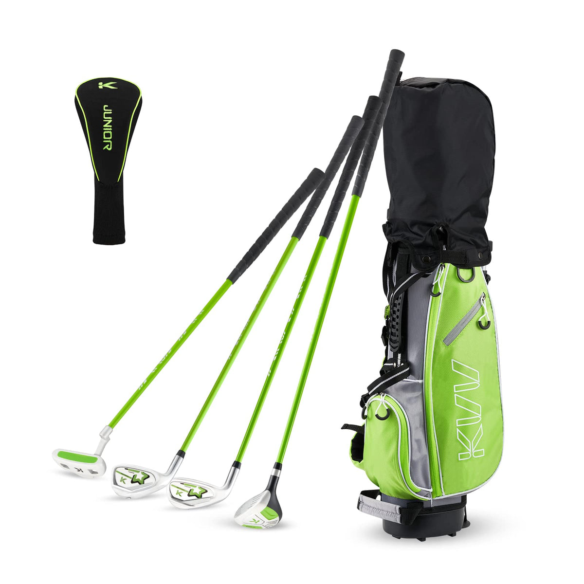 KVV junior head cover protects clubs during travel.