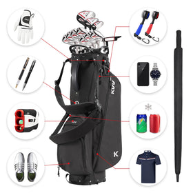 KVV rain cover protects clubs in sudden rain.