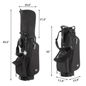 KVV umbrella holder keeps gear dry during showers.