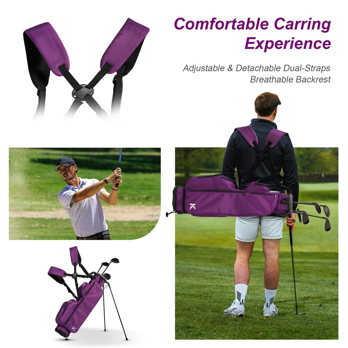 KVV dual shoulder straps offer customizable, comfortable carrying.