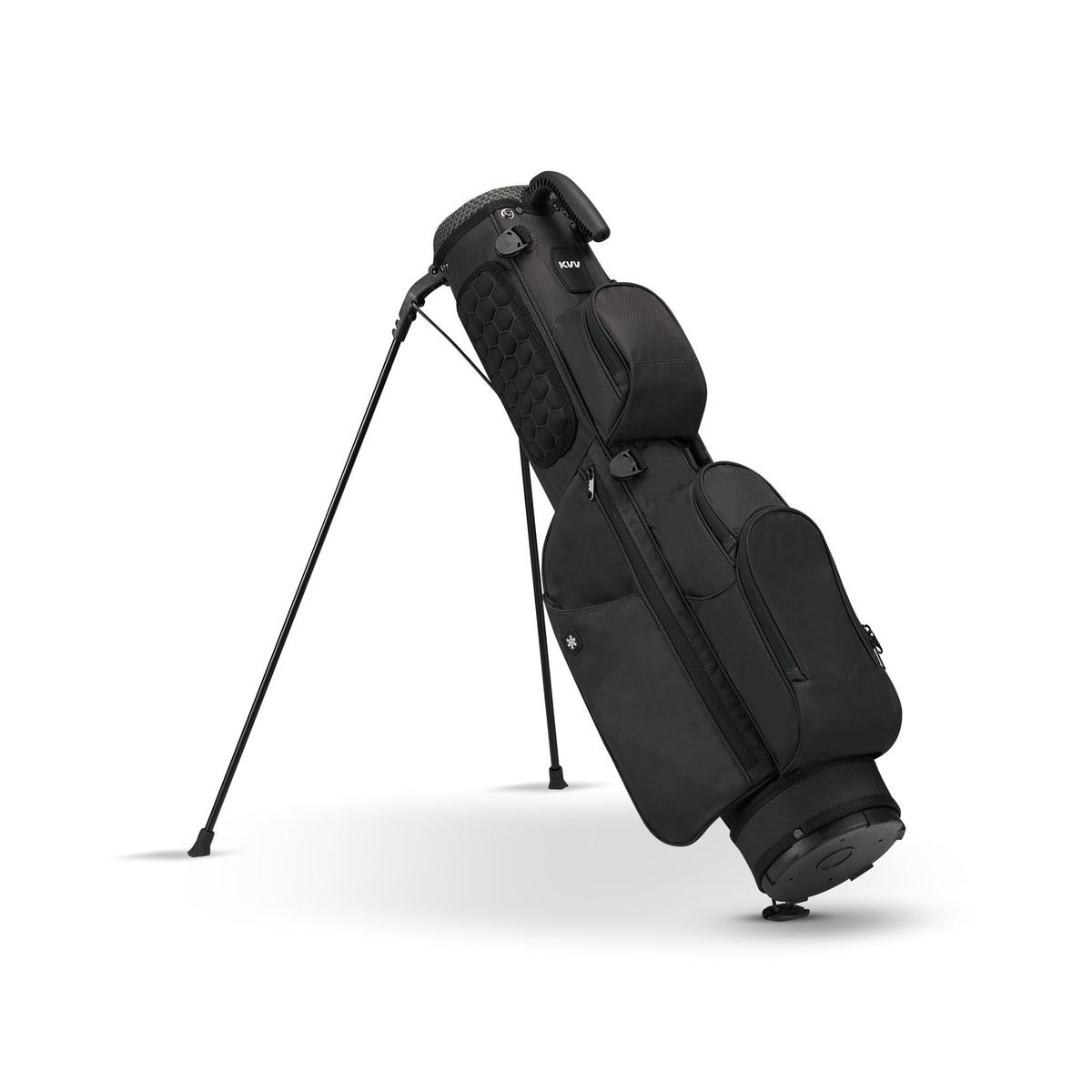 KVV lightweight pitch and putt bag top handle and light weight for all day carry.