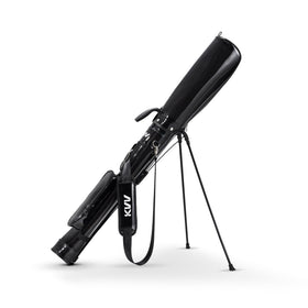 KVV Lightweight Sunday Stand Bag black side view highlights portability and weather protection