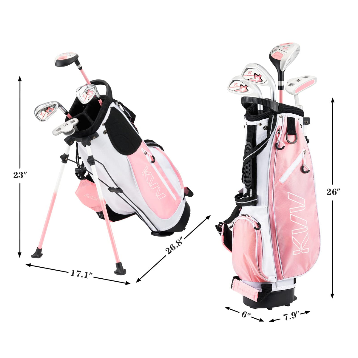 KVV mallet putter with alignment aid for confident putts