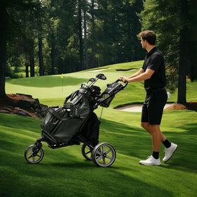 KVV premium golf bag suits men and women with versatile storage.