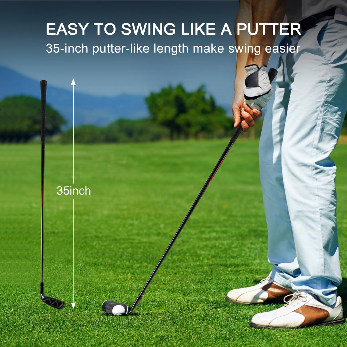 KVV Premium sand wedge premium rubber grip offers slip resistance in all weather